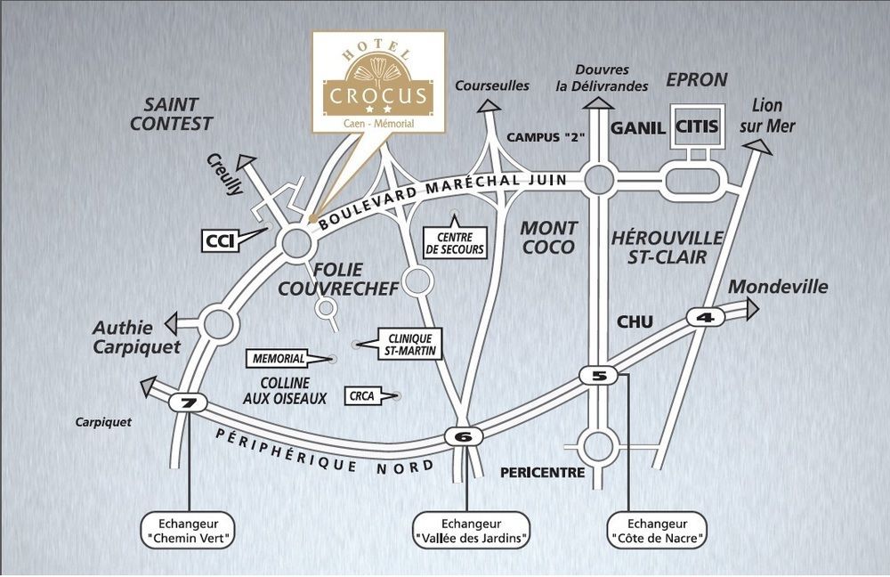 Hotel Crocus Caen Memorial Екстер'єр фото